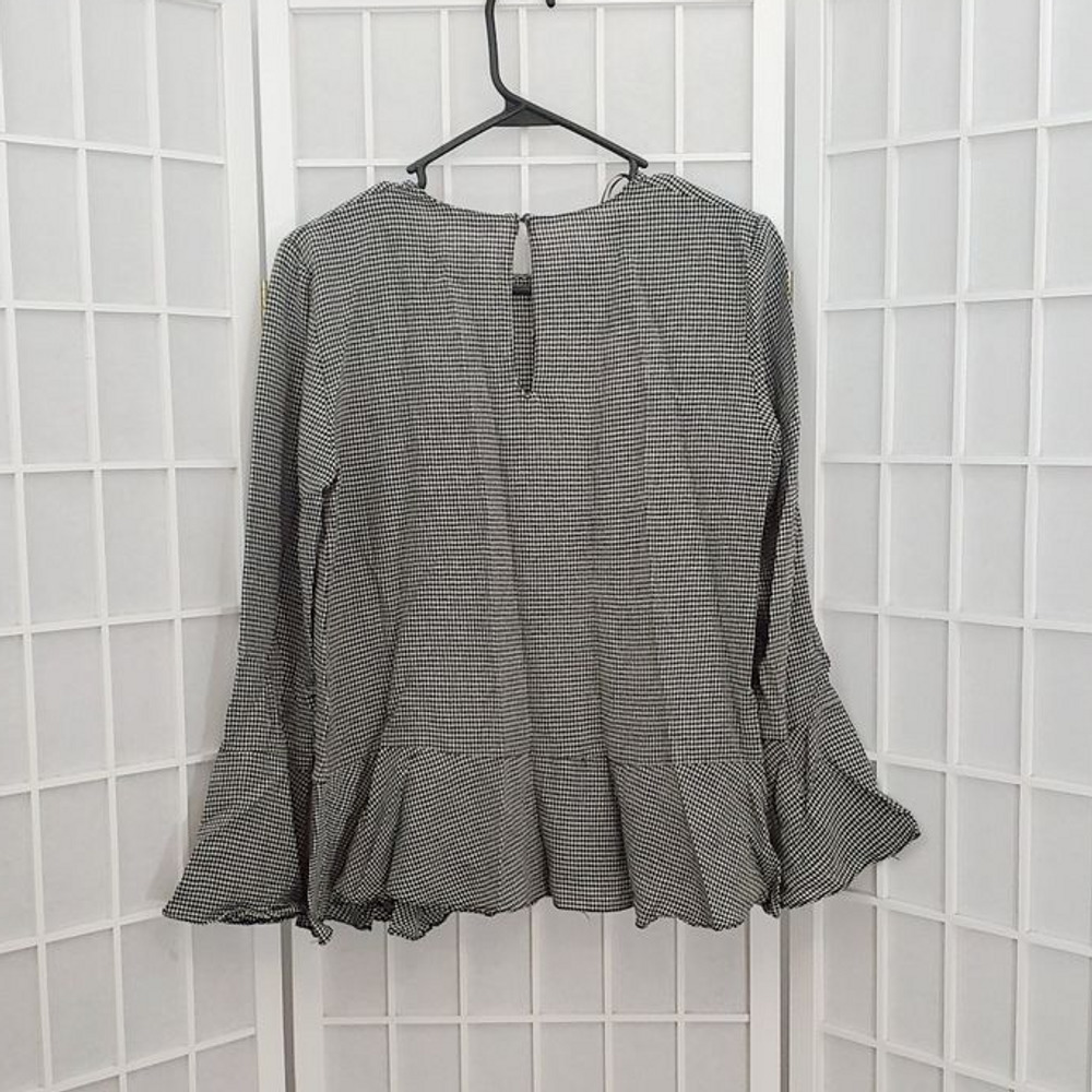 ZARA Woman Gingham Blouse Size XS (extra small) - Picture 2 of 7